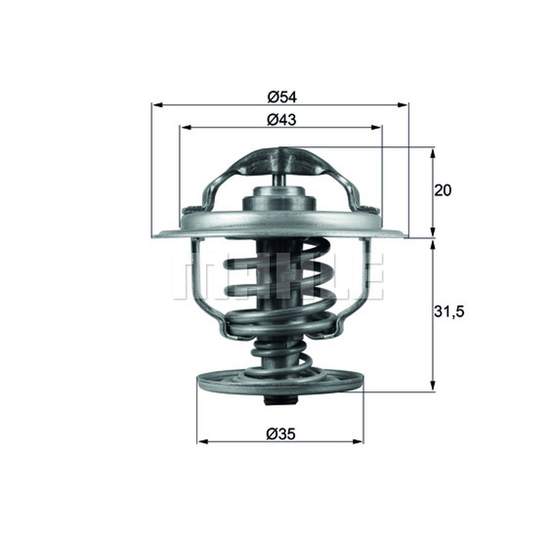Termostat, płyn chłodzący Mahle TX 109 87D