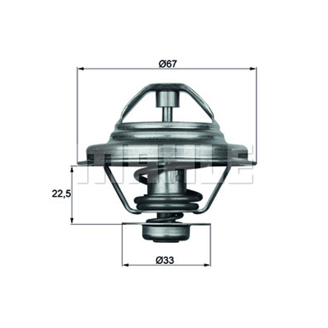 Termostat, płyn chłodzący Mahle TX 24 87D