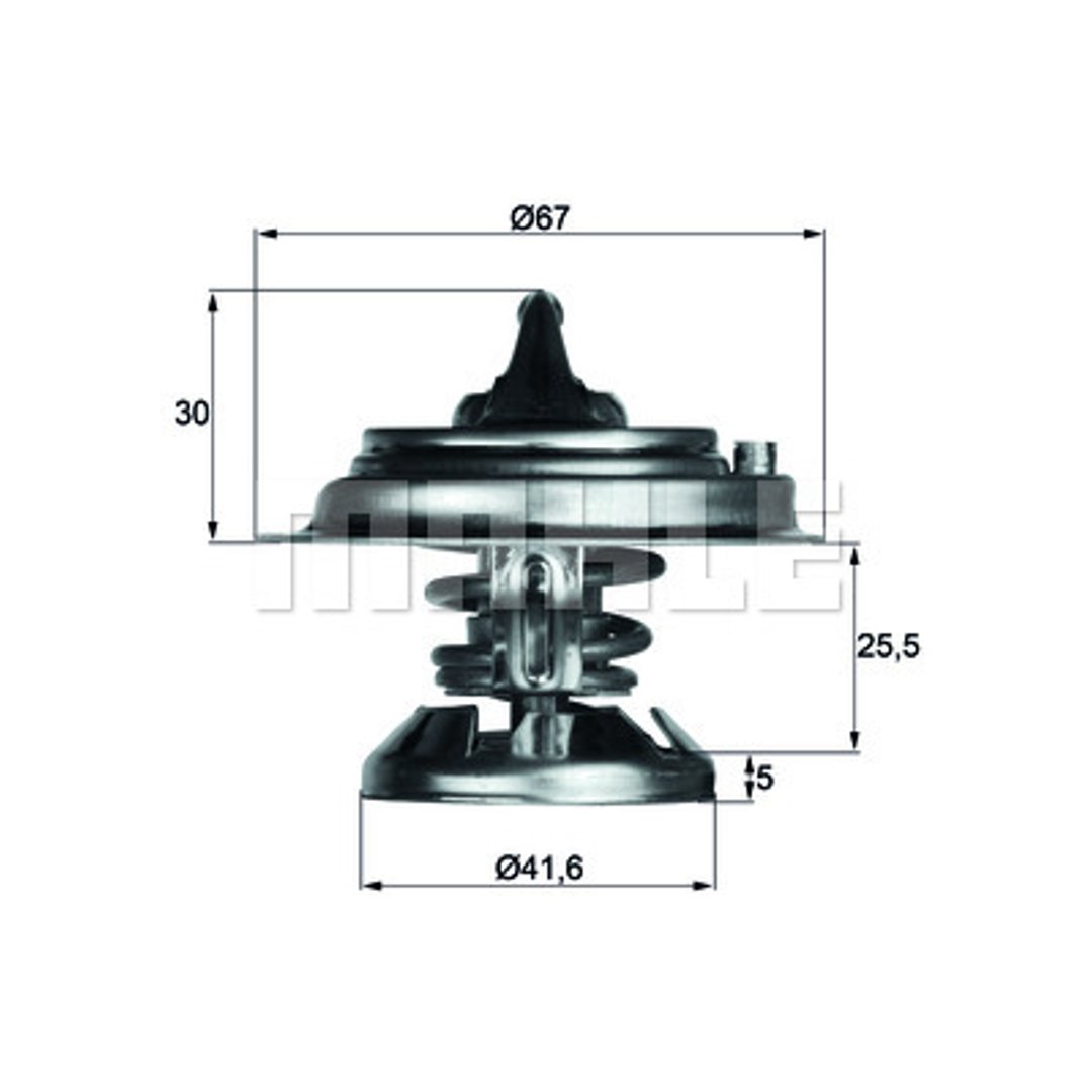 Termostat, płyn chłodzący Mahle TX 29 75D