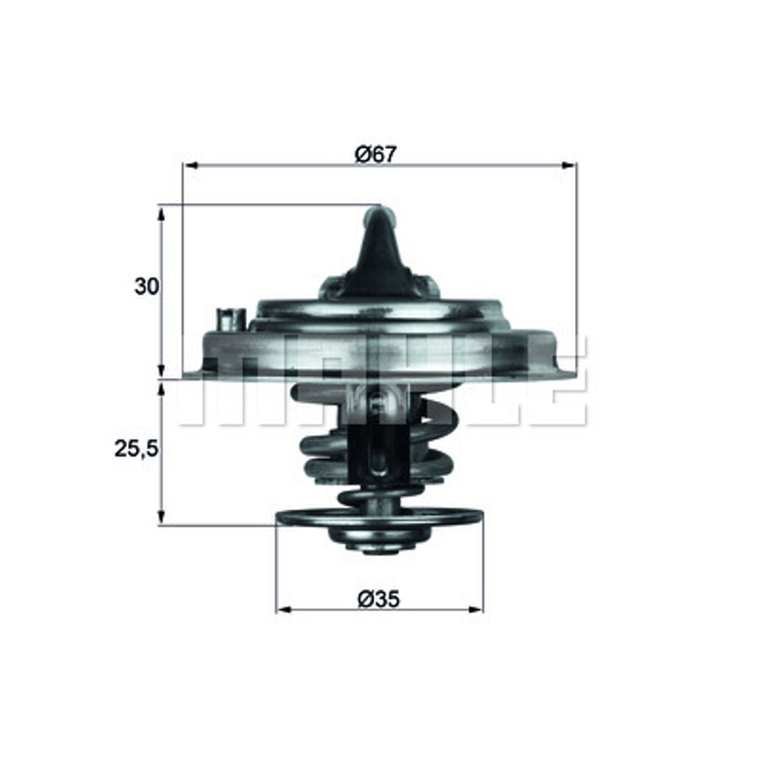 Termostat, płyn chłodzący Mahle TX 34 82D