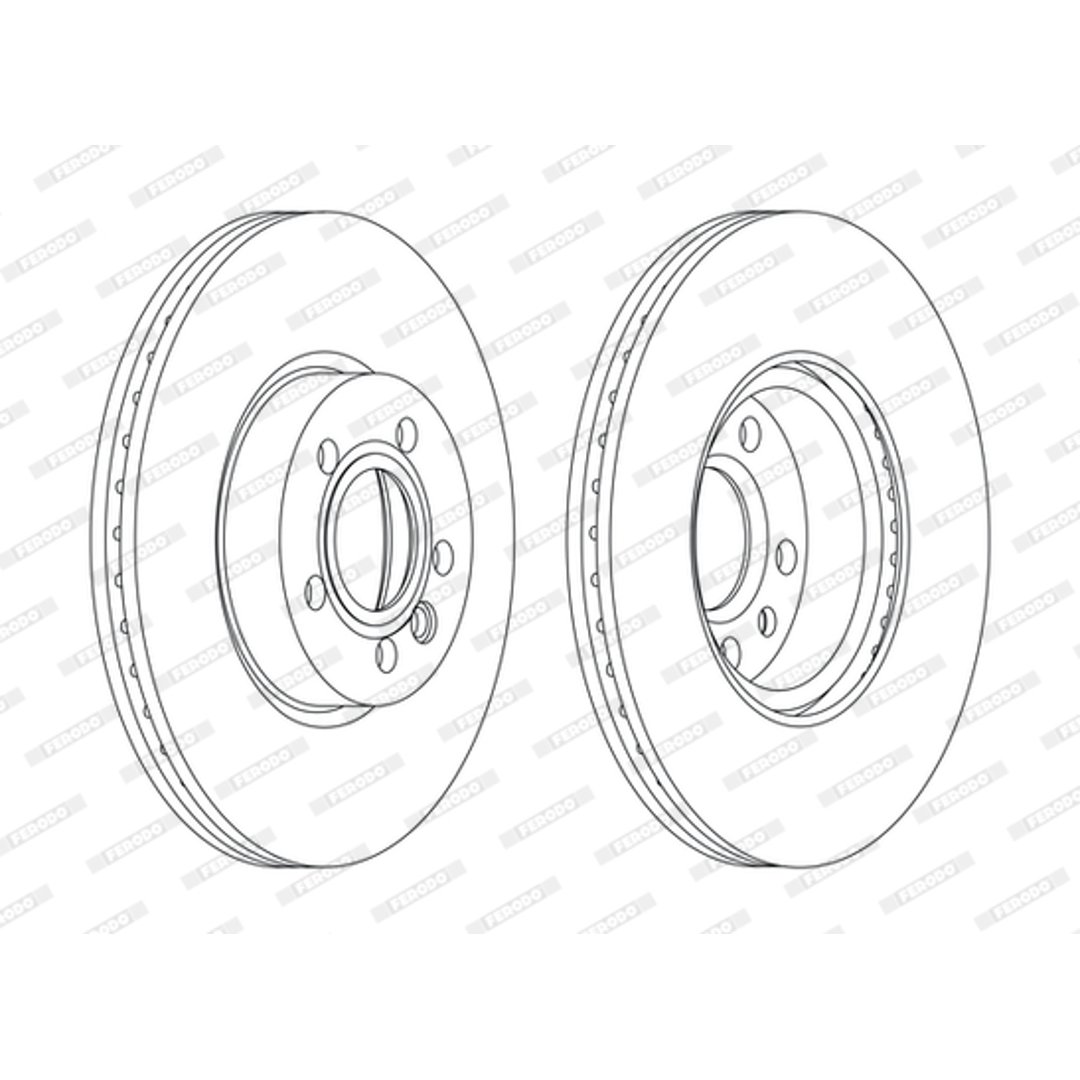 Tarcza hamulcowa FERODO DDF1160C