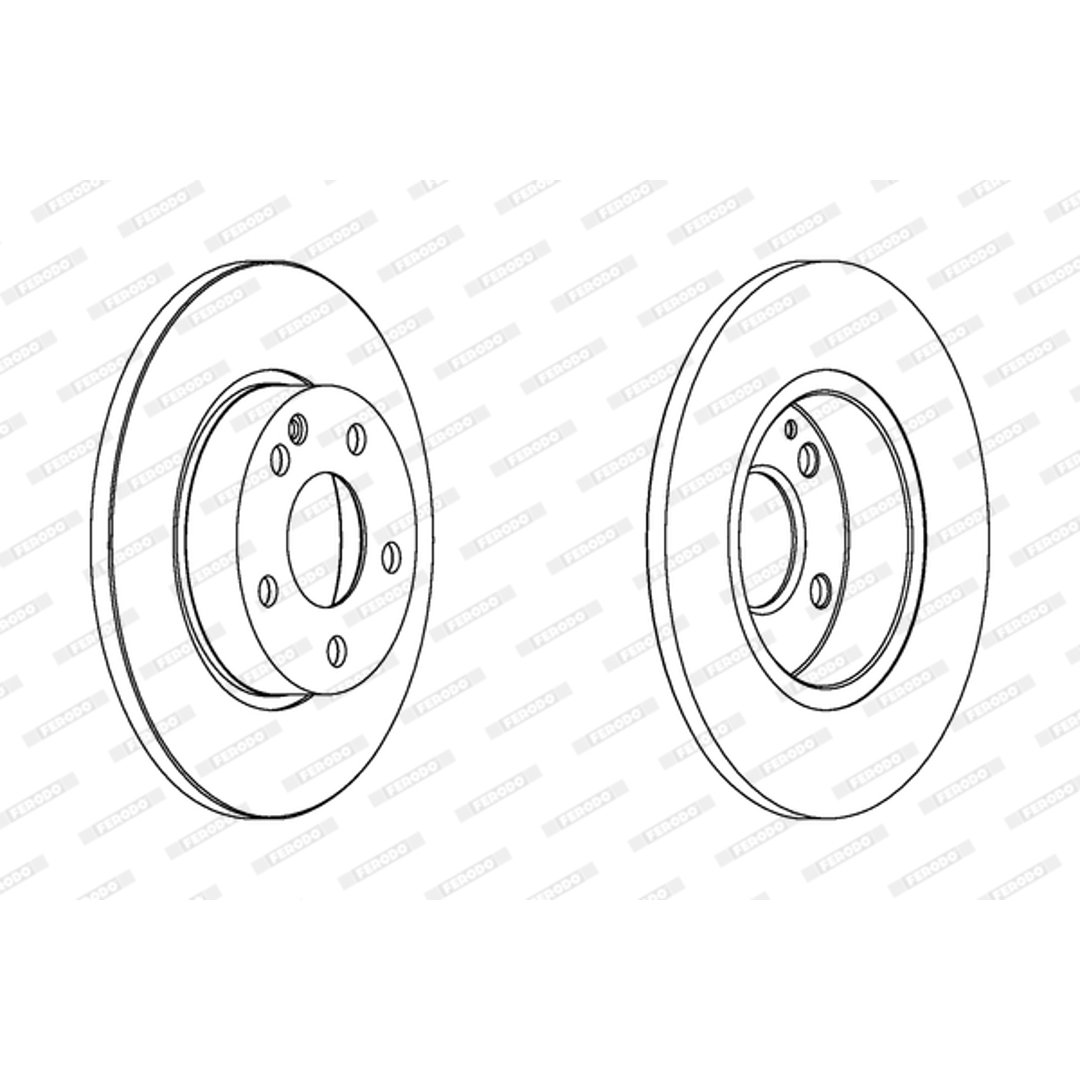 Tarcza hamulcowa FERODO DDF1219C