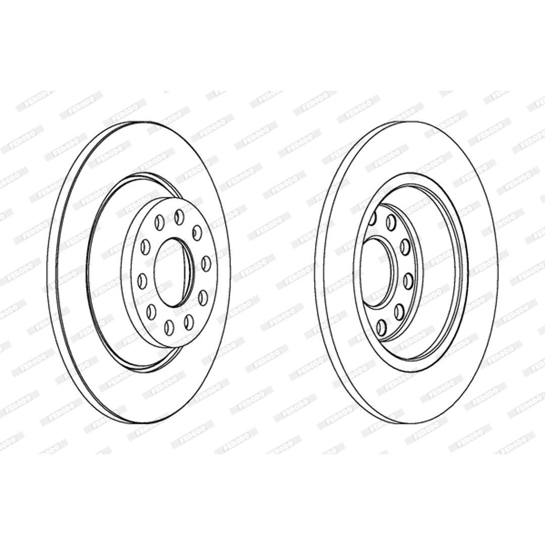 Tarcza hamulcowa FERODO DDF1307C