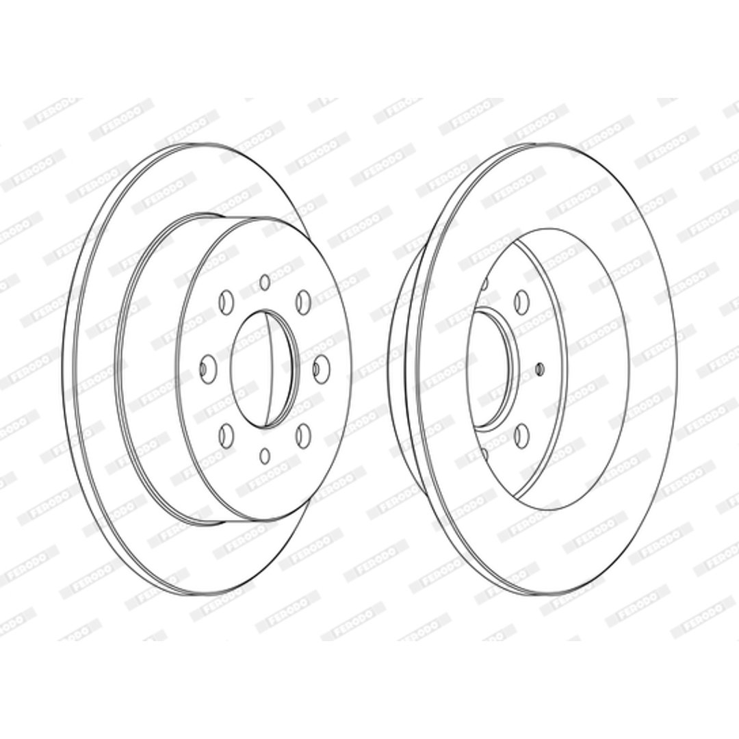 Tarcza hamulcowa FERODO DDF1358C
