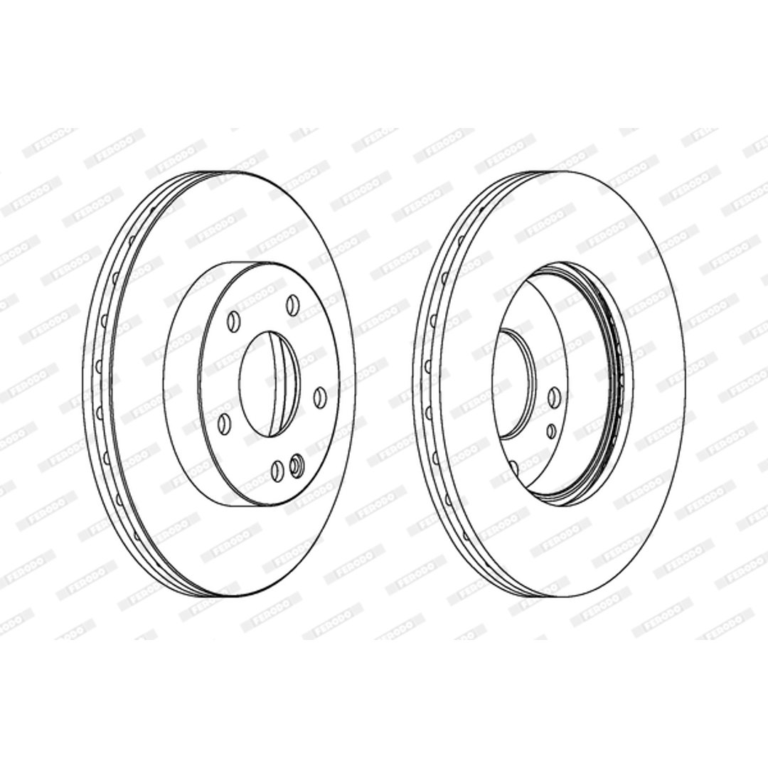 Tarcza hamulcowa FERODO DDF1363C