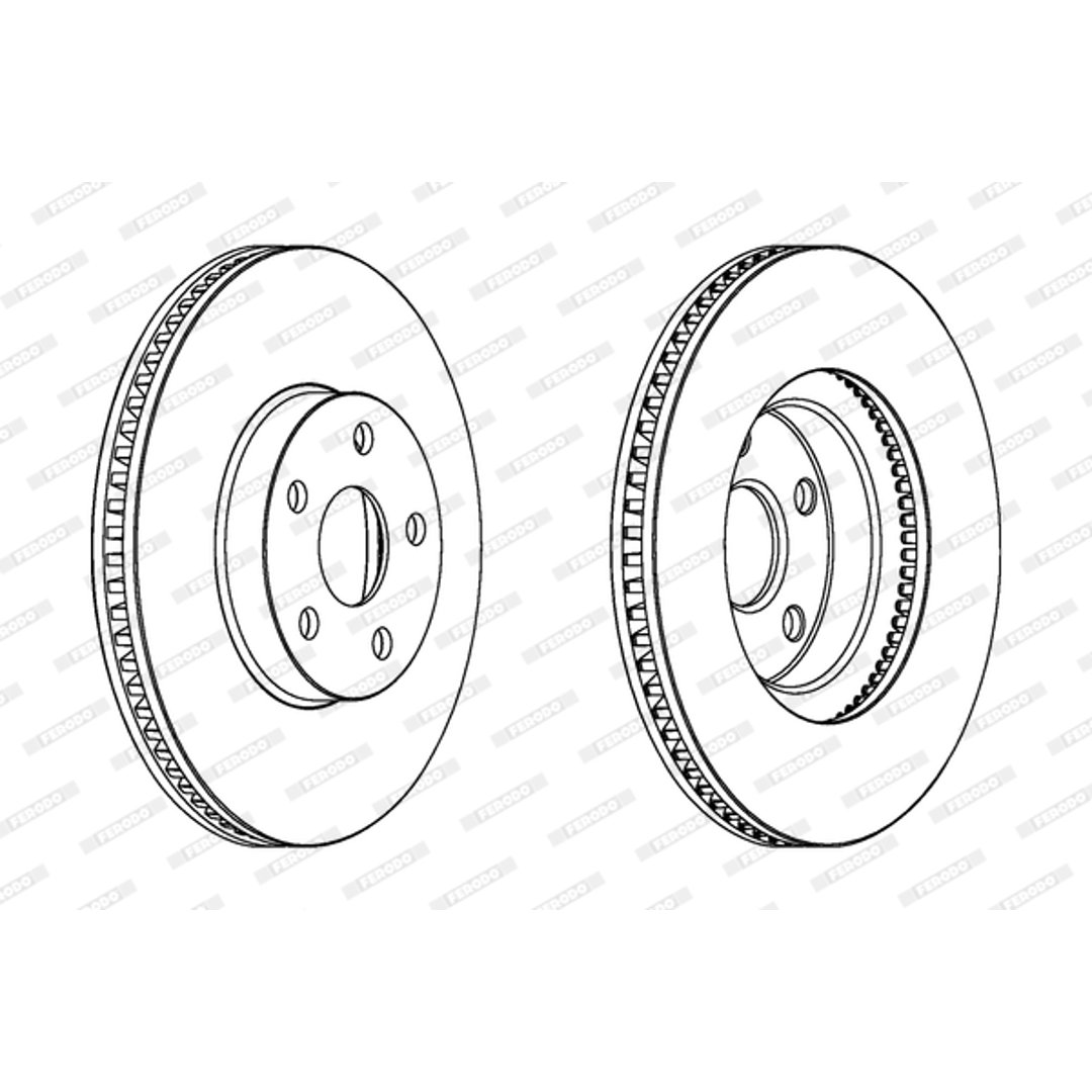 Tarcza hamulcowa FERODO DDF1484C