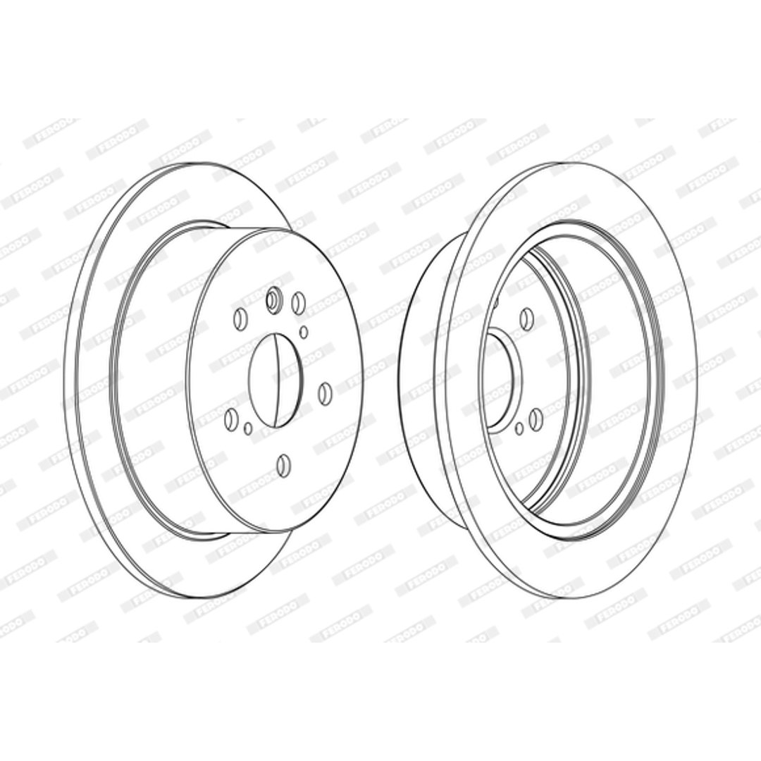 Tarcza hamulcowa FERODO DDF1545C