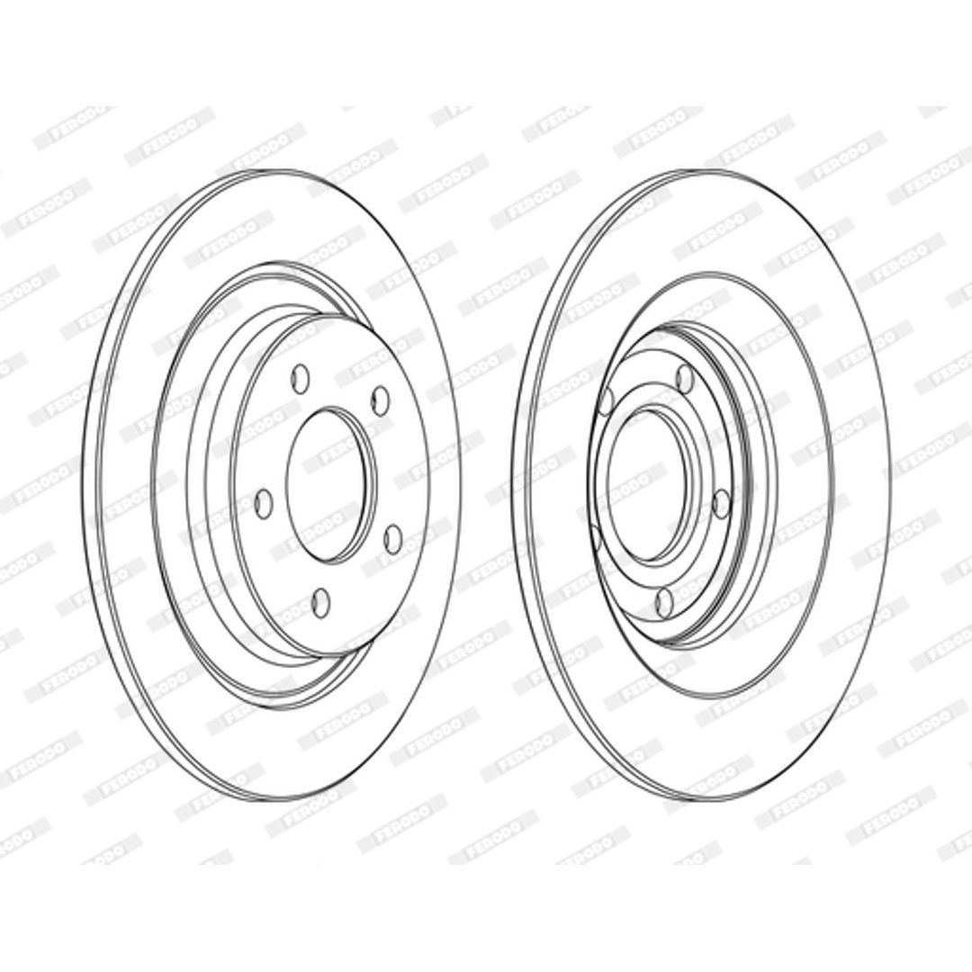 Tarcza hamulcowa FERODO DDF1547C