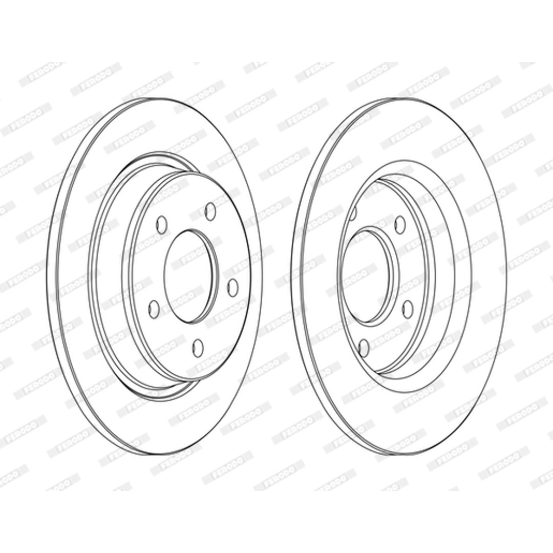 Tarcza hamulcowa FERODO DDF1546C