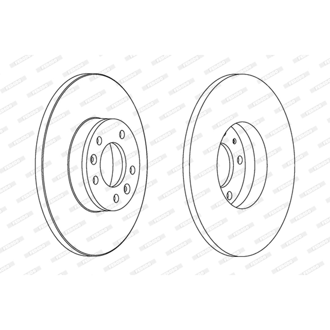 Tarcza hamulcowa FERODO DDF1602C