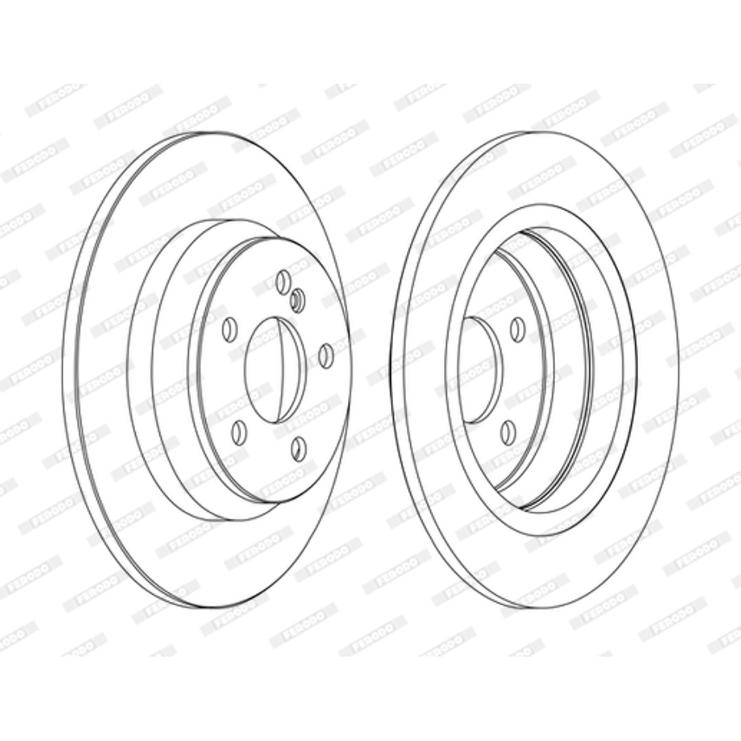 Tarcza hamulcowa FERODO DDF1675C