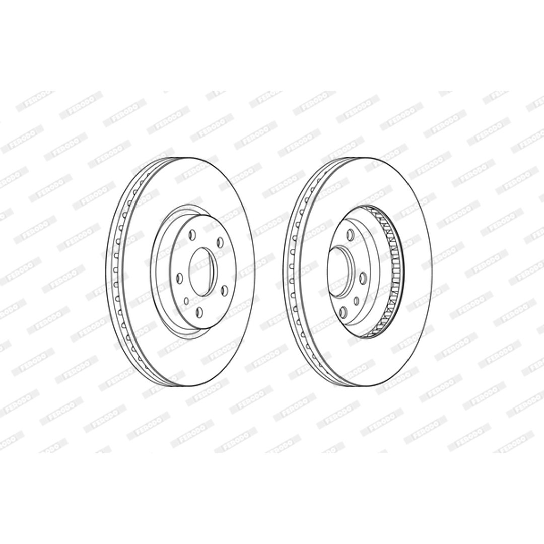Tarcza hamulcowa FERODO DDF2337C