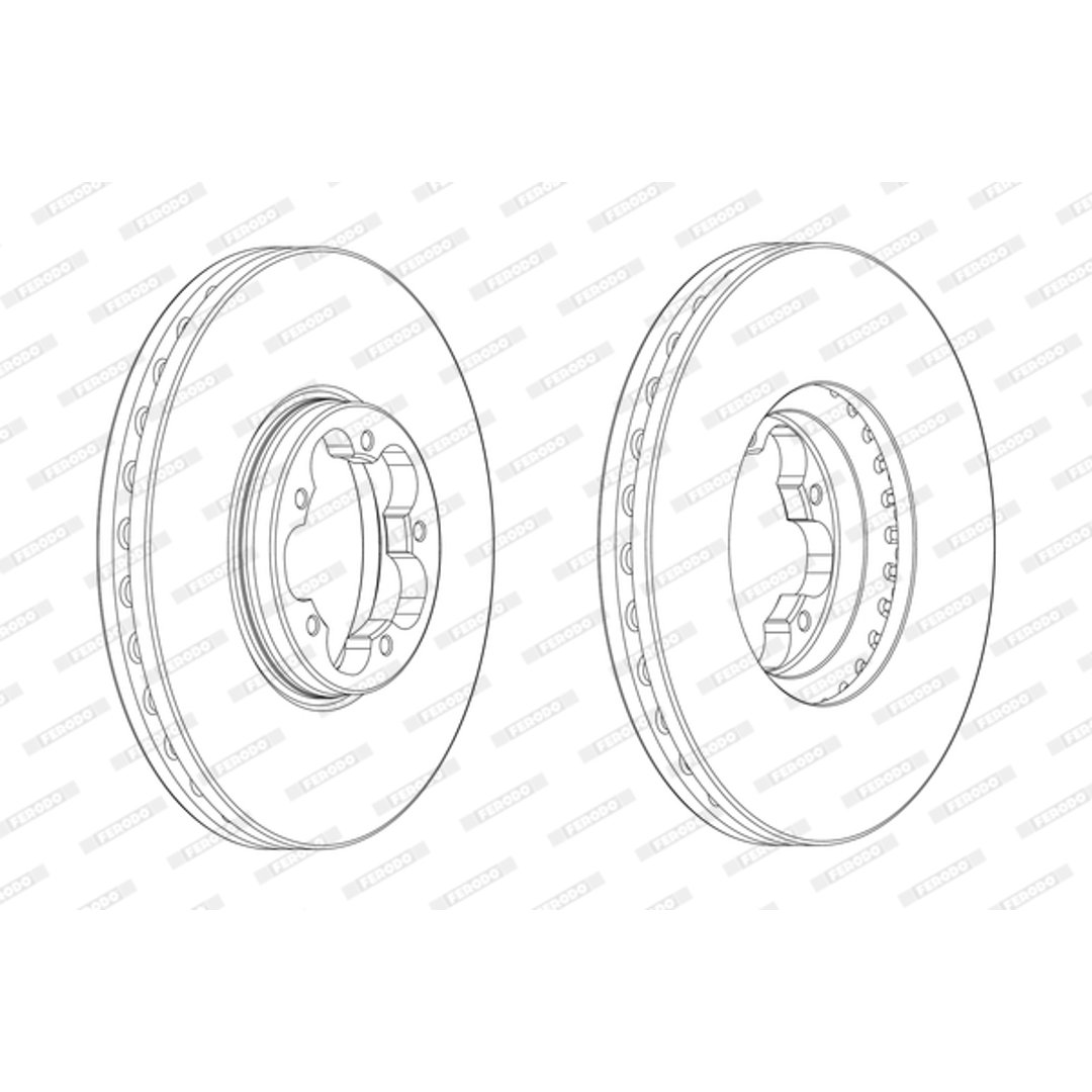 Tarcza hamulcowa FERODO DDF2470-1