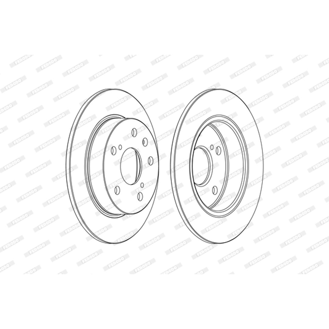 Tarcza hamulcowa FERODO DDF2493C