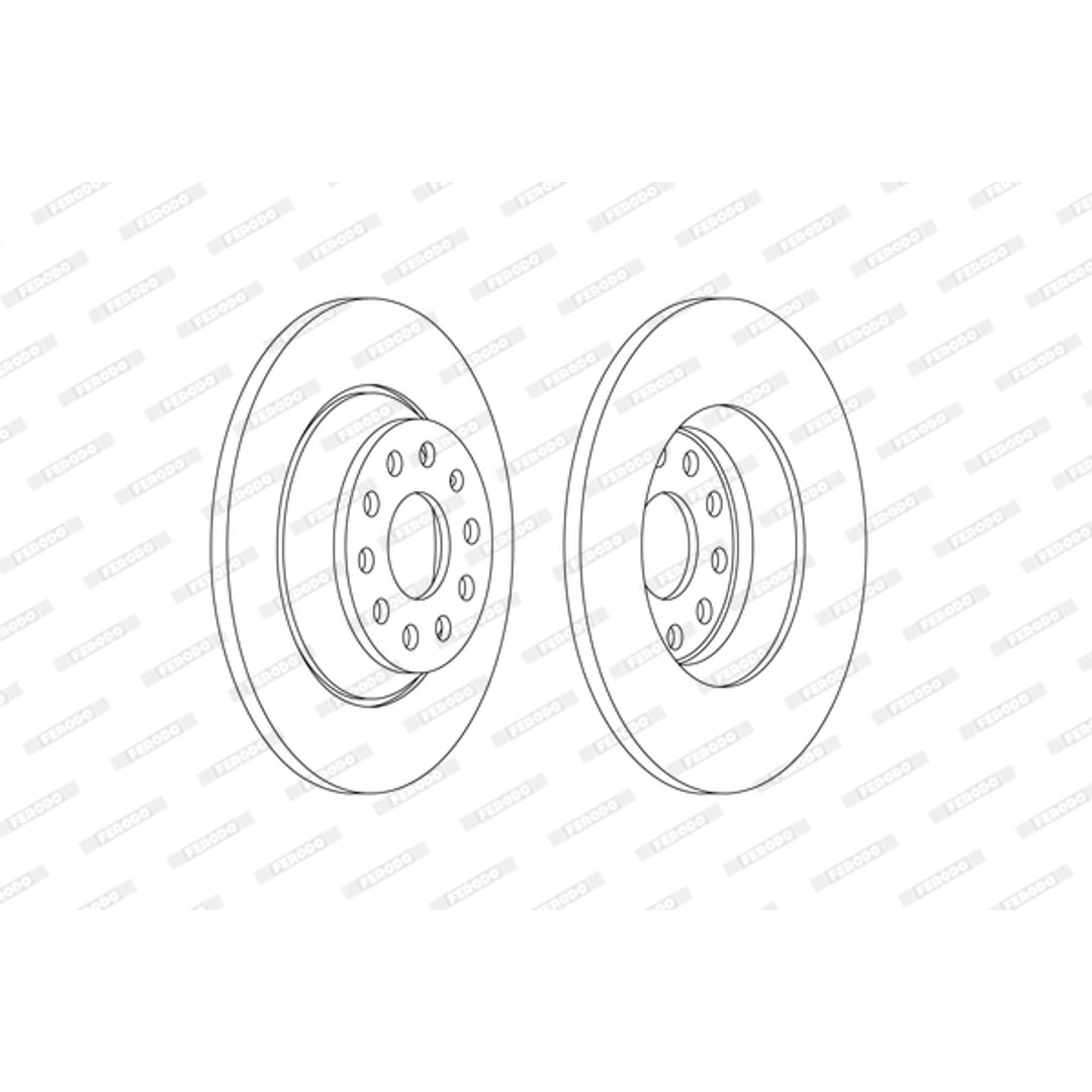 Tarcza hamulcowa FERODO DDF2506C