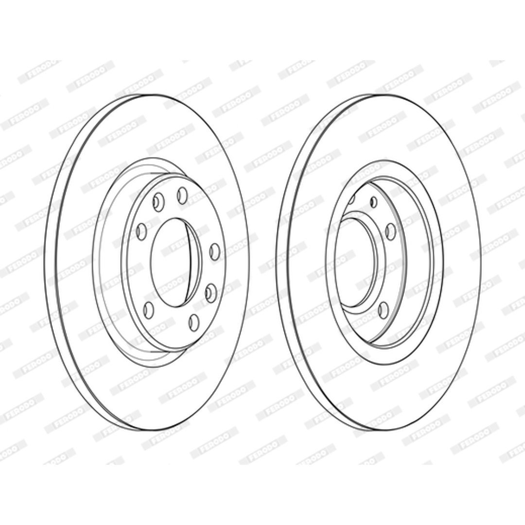 Tarcza hamulcowa FERODO DDF2569C