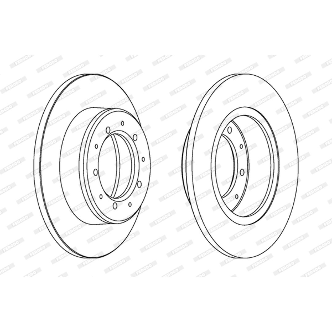 Tarcza hamulcowa FERODO DDF283C
