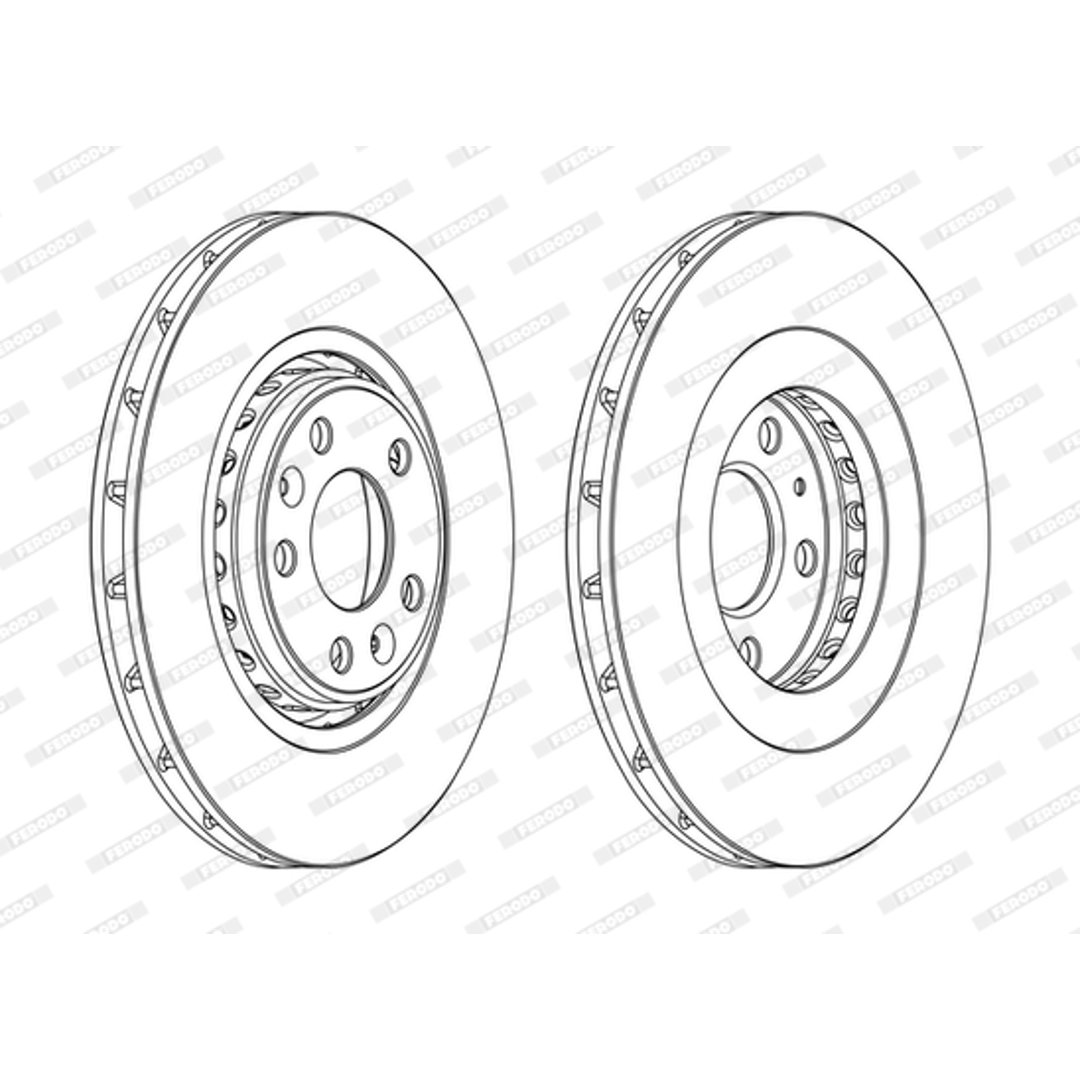 Tarcza hamulcowa FERODO DDF1727C