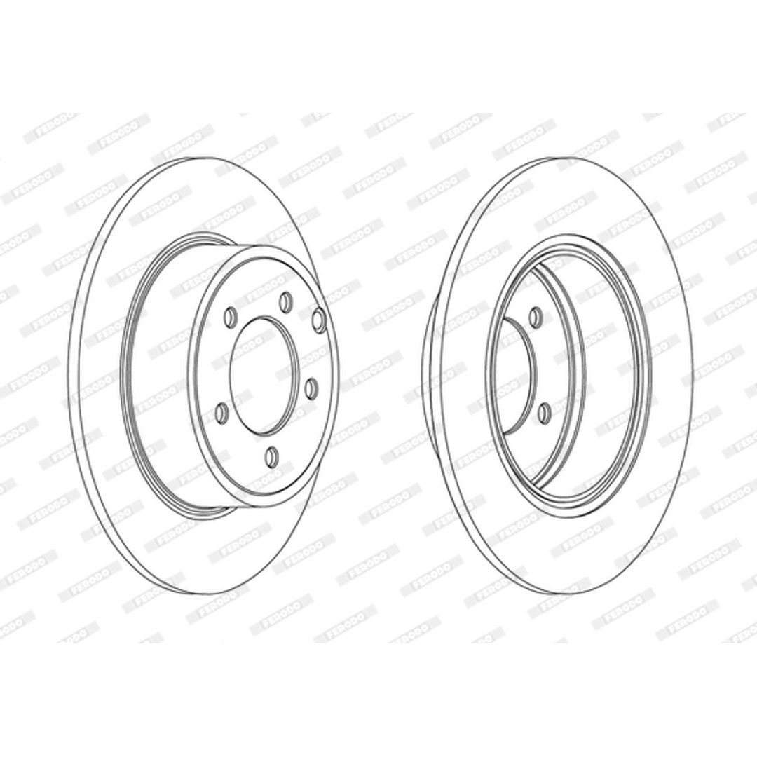Tarcza hamulcowa FERODO DDF1763C