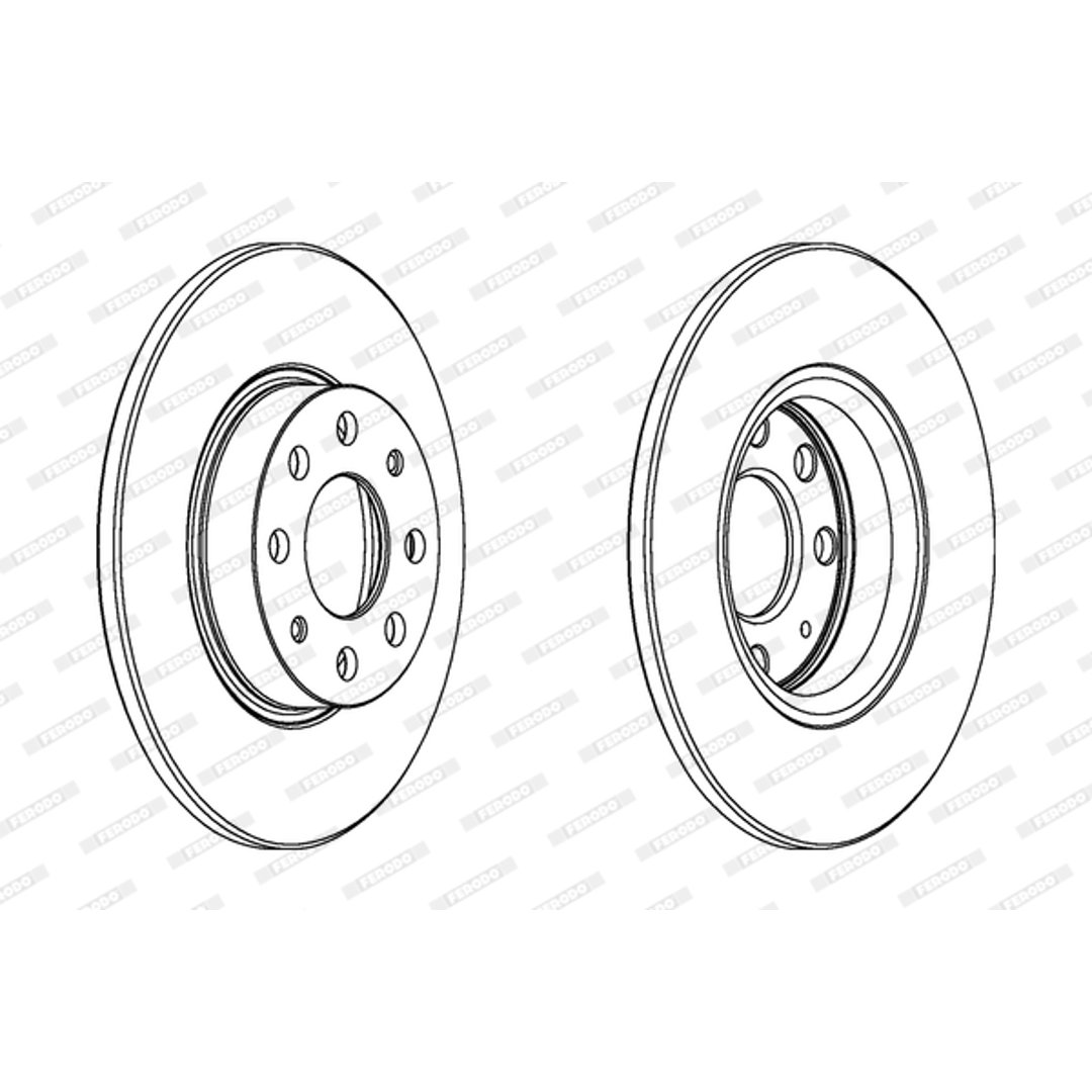 Tarcza hamulcowa FERODO DDF1784C