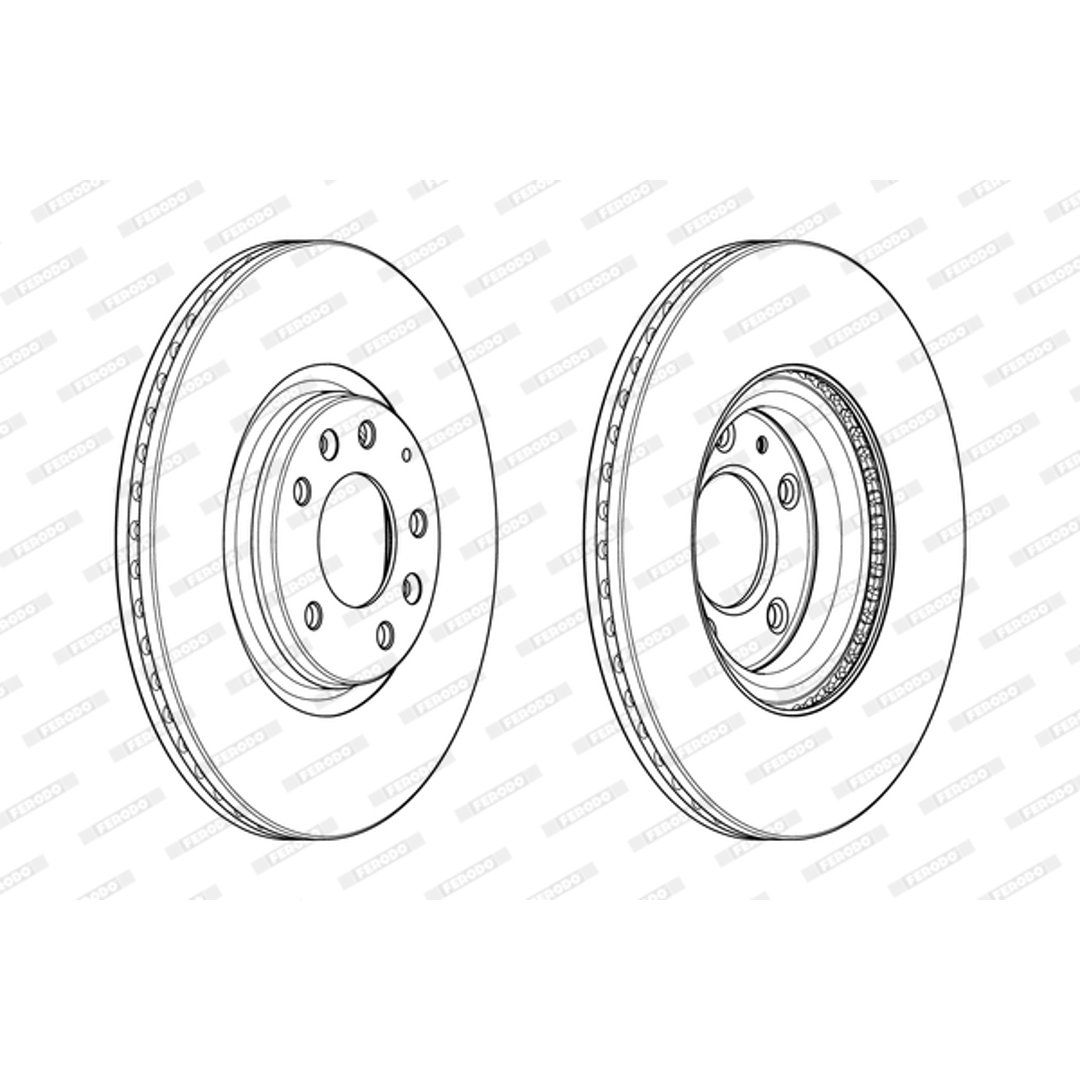 Tarcza hamulcowa FERODO DDF1880C