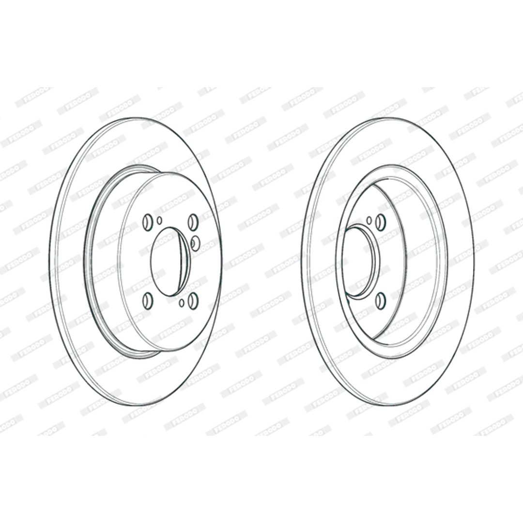 Tarcza hamulcowa FERODO DDF2071C