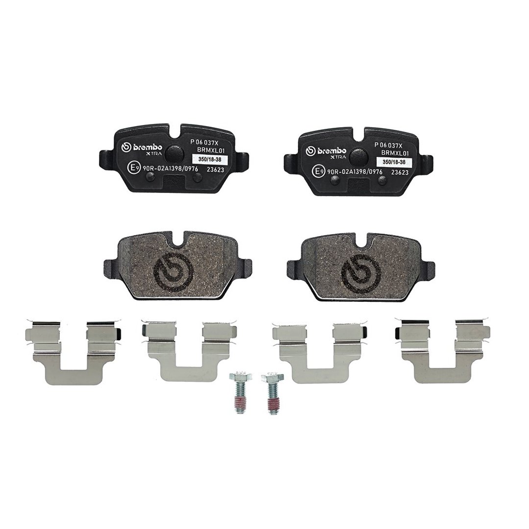 BREMBO Zestaw klocków hamulcowych, hamulce tarczowe P 06 037X P 06 037X