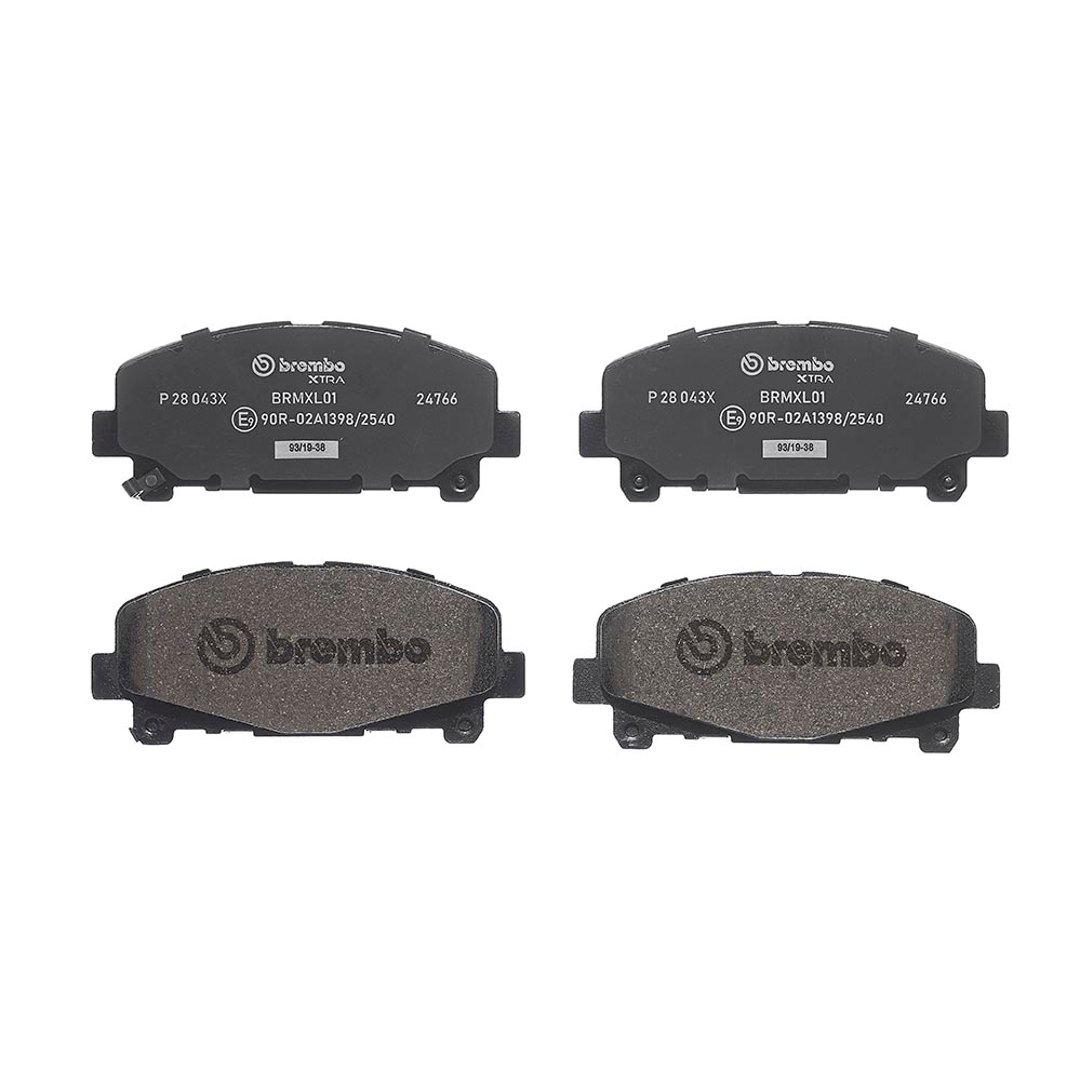 BREMBO Zestaw klocków hamulcowych, hamulce tarczowe P 28 043X P 28 043X