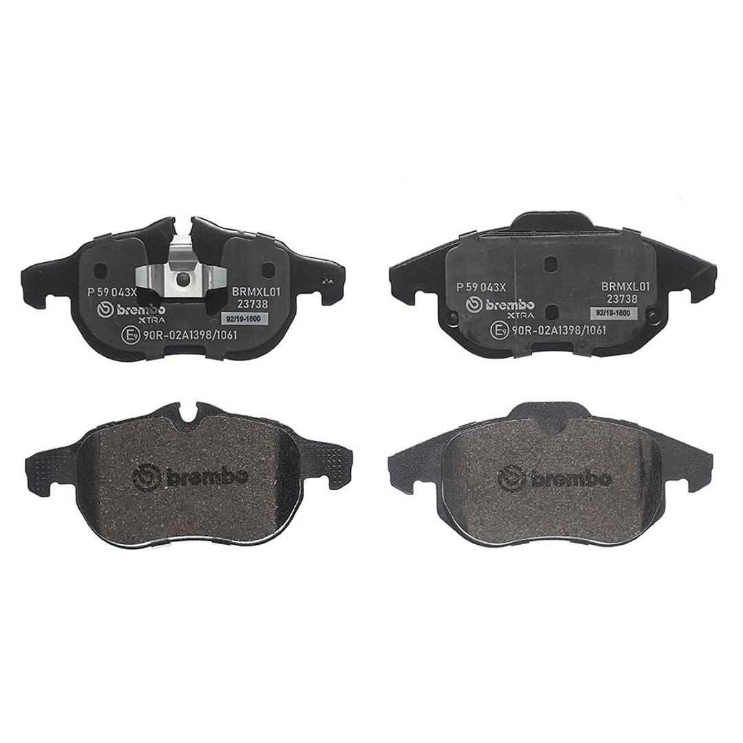 BREMBO Zestaw klocków hamulcowych, hamulce tarczowe P 59 043X P 59 043X