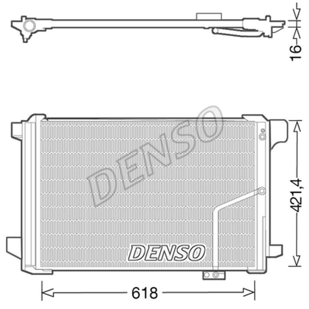 DENSO Skraplacz, klimatyzacja DCN17035 DCN17035