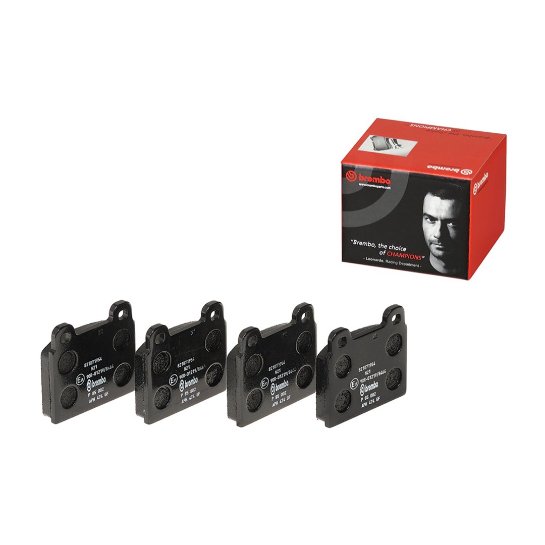 BREMBO Zestaw klocków hamulcowych, hamulce tarczowe P 85 002