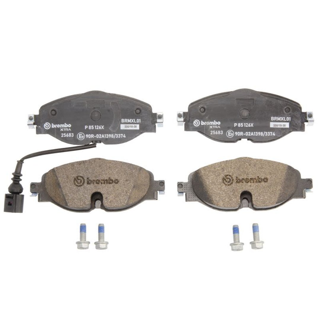 BREMBO Zestaw klocków hamulcowych, hamulce tarczowe P 85 126X P 85 126X