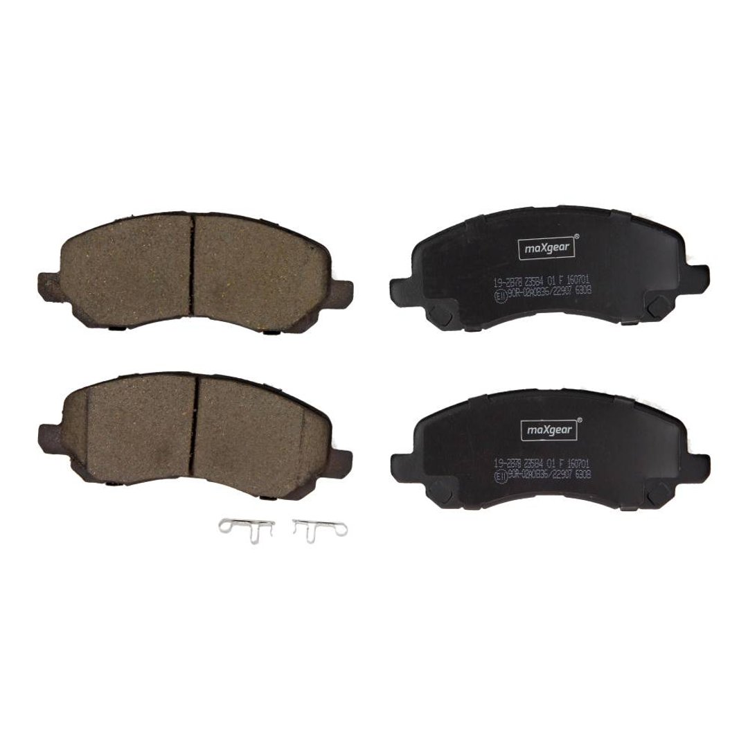 MaxGear Zestaw klocków hamulcowych, hamulce tarczowe 19-2878