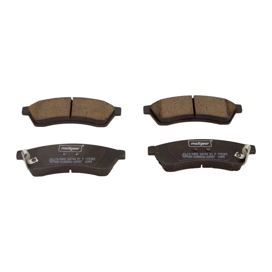 MaxGear Zestaw klocków hamulcowych, hamulce tarczowe 19-2908