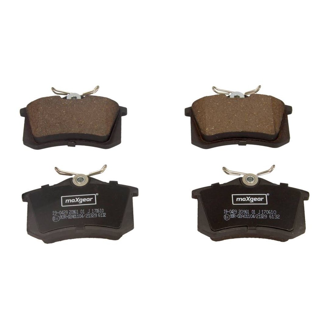MaxGear Zestaw klocków hamulcowych, hamulce tarczowe 19-0429