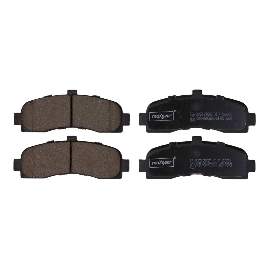 MaxGear Zestaw klocków hamulcowych, hamulce tarczowe 19-0893