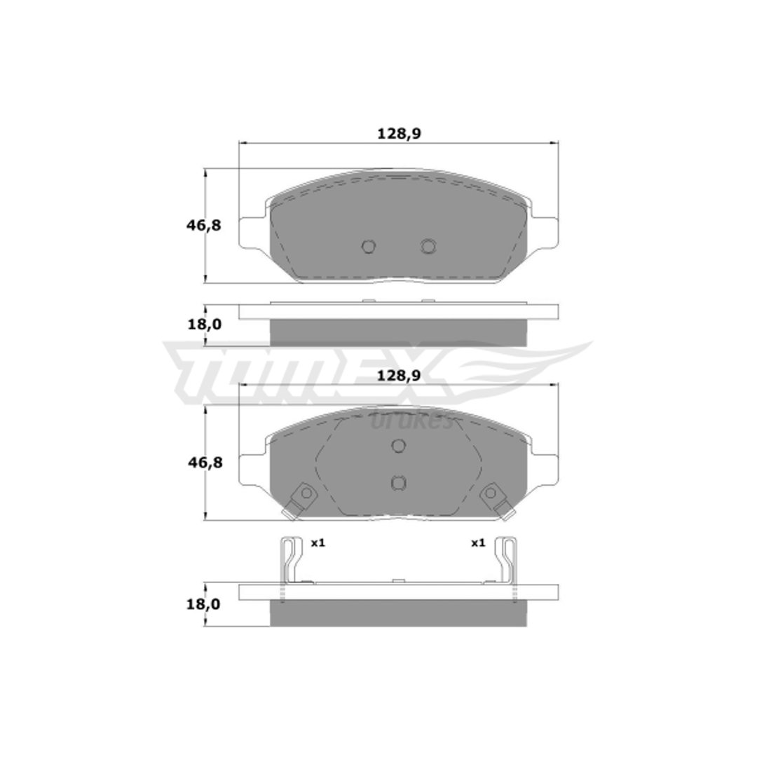 Klocki hamulcowe TOMEX BRAKES TX 17-90