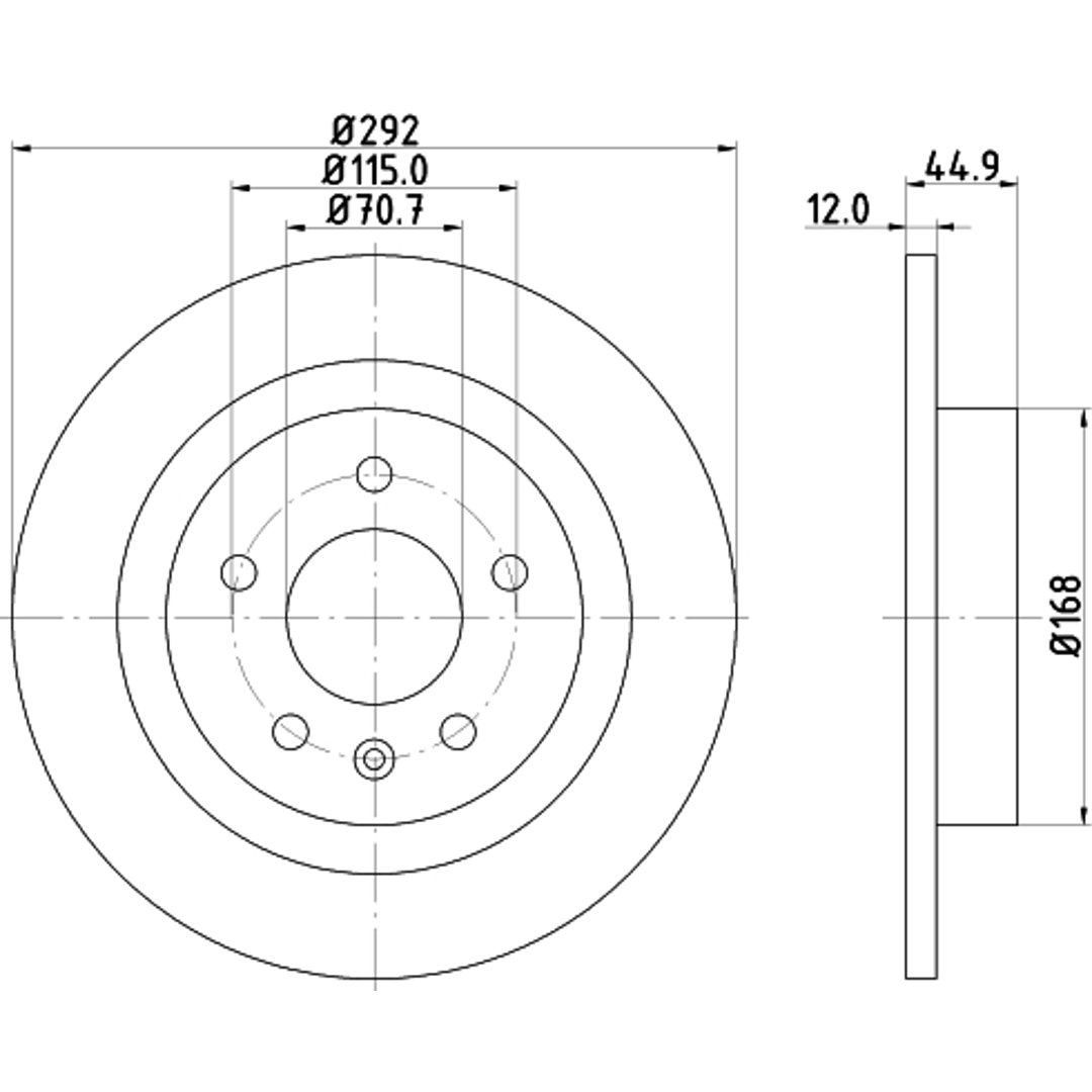 HELLA PAGID Tarcza hamulcowa PAGID 8DD355116-601