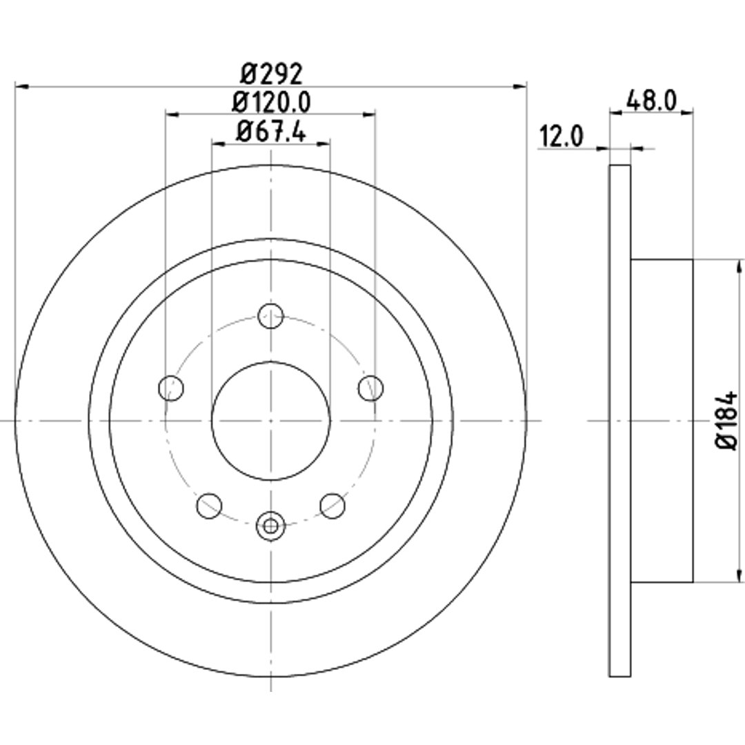 HELLA PAGID Tarcza hamulcowa PAGID 8DD355116-831