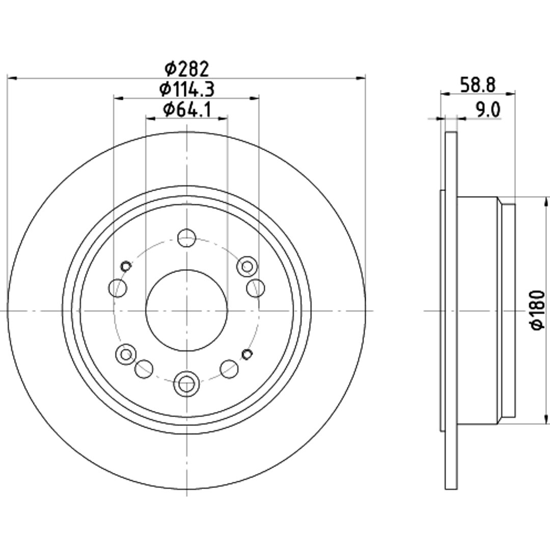 Tarcza hamulcowa HELLA PAGID 8DD 355 119-031