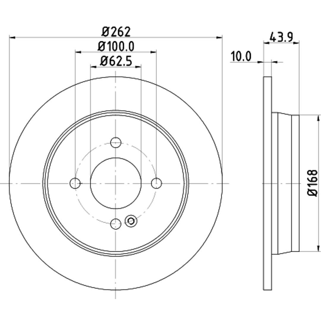 Tarcza hamulcowa HELLA PAGID 8DD 355 118-501