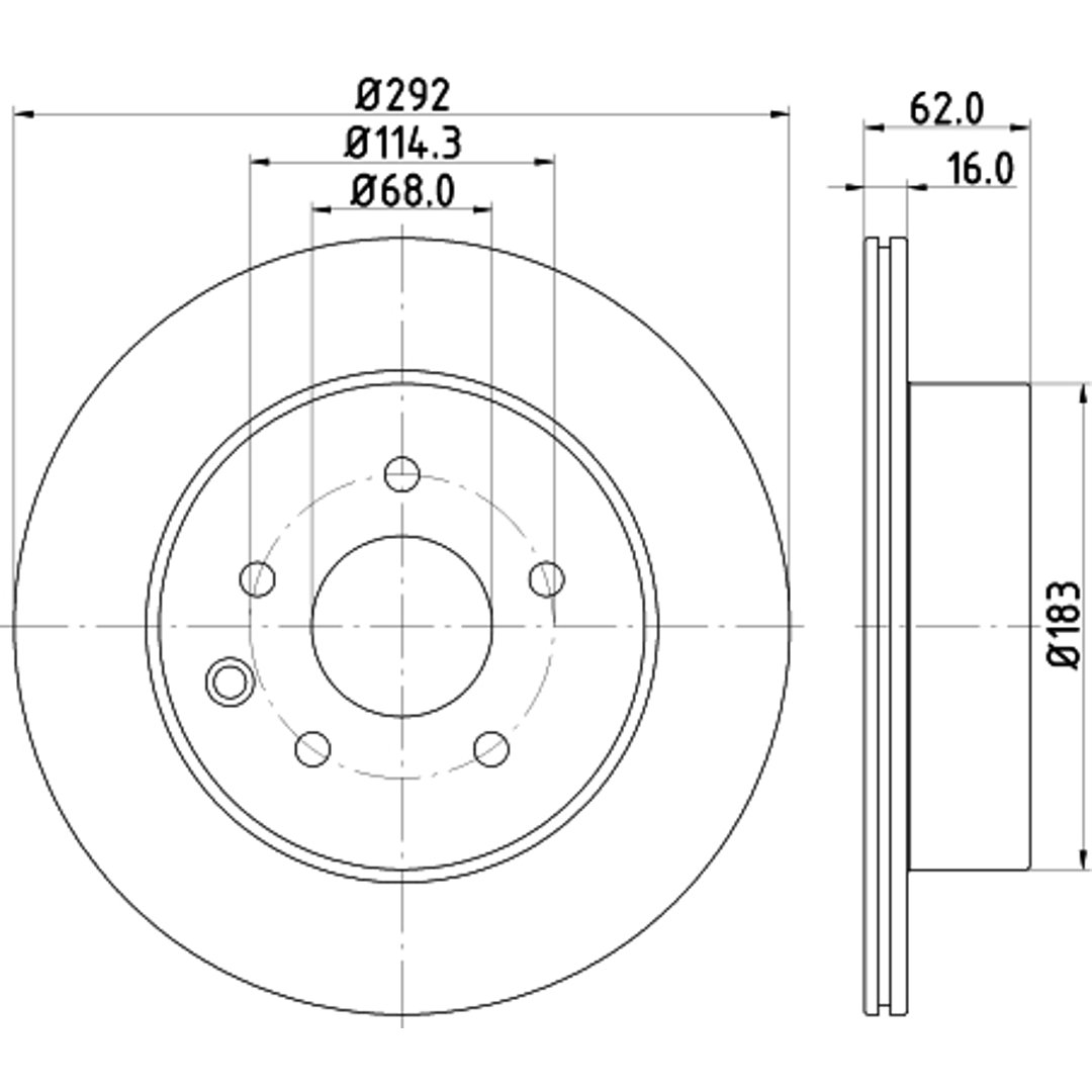 Tarcza hamulcowa HELLA PAGID 8DD 355 118-711