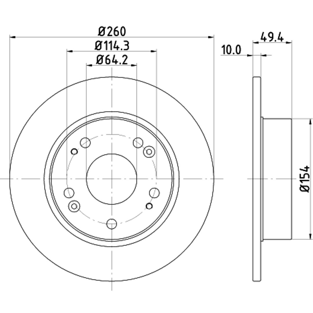 Tarcza hamulcowa HELLA PAGID 8DD 355 118-731