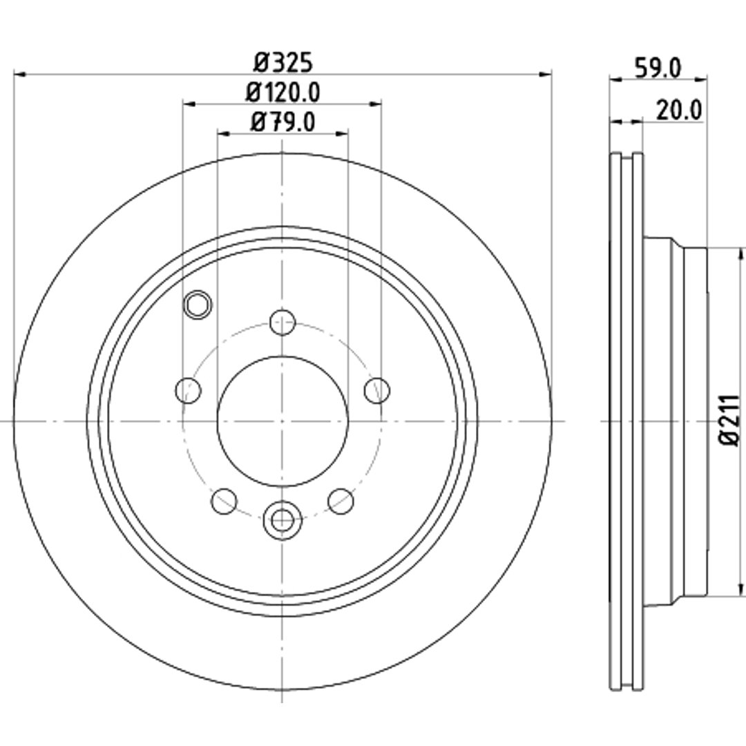 Tarcza hamulcowa HELLA PAGID 8DD 355 118-771