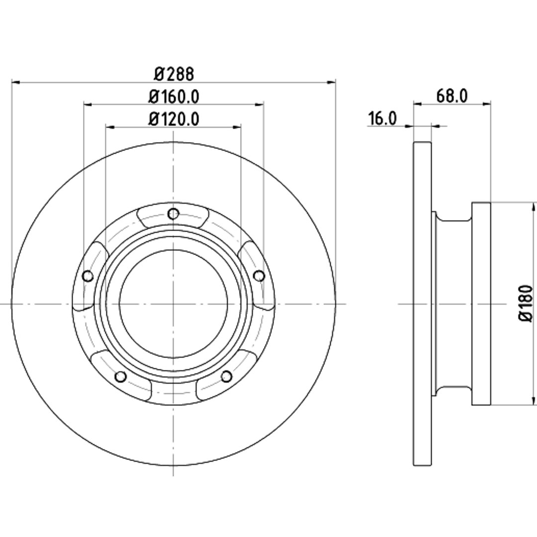 Tarcza hamulcowa HELLA PAGID 8DD 355 120-181