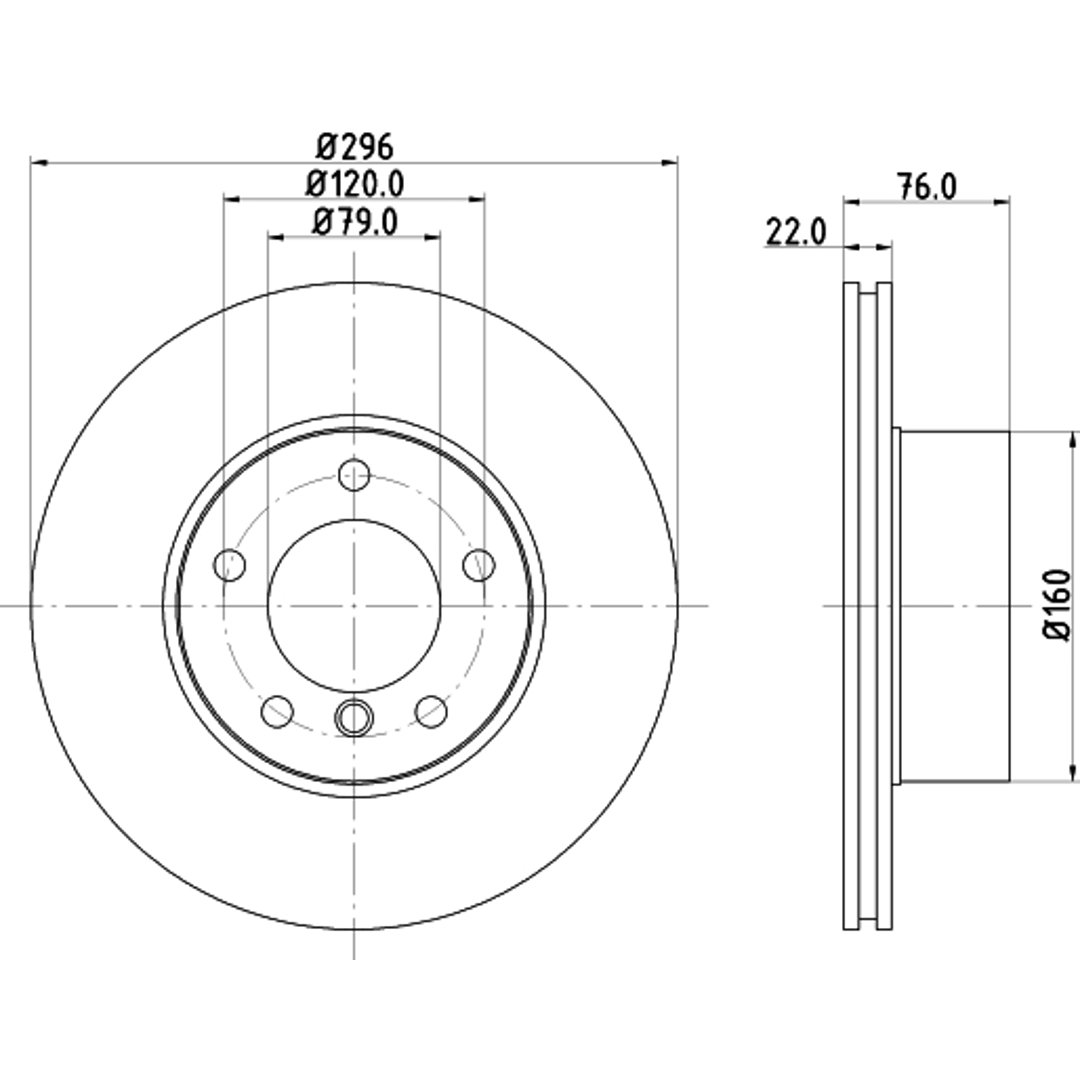 Tarcza hamulcowa HELLA PAGID 8DD 355 127-251