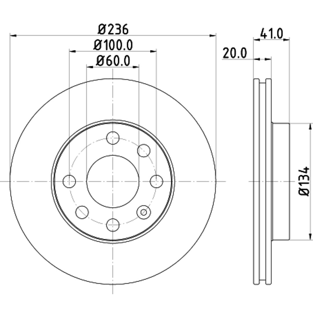 Tarcza hamulcowa HELLA PAGID 8DD 355 127-001