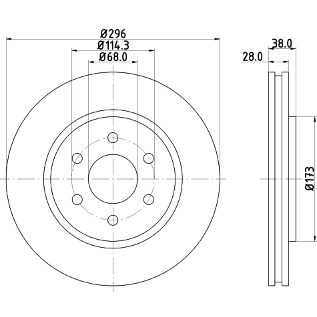 Tarcza hamulcowa HELLA PAGID 8DD 355 129-561