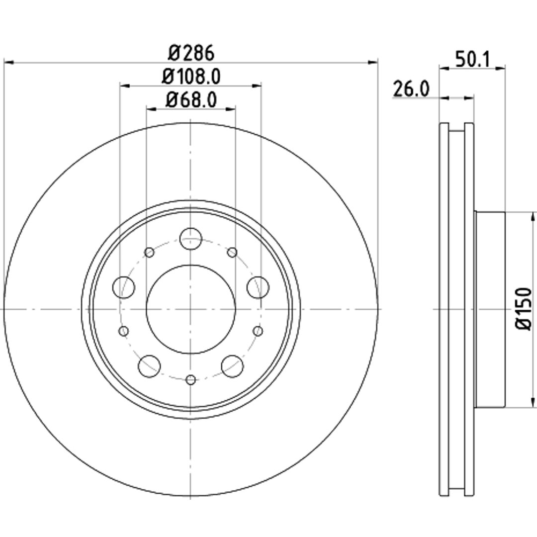 HELLA PAGID Tarcza hamulcowa PAGID 8DD355107-051