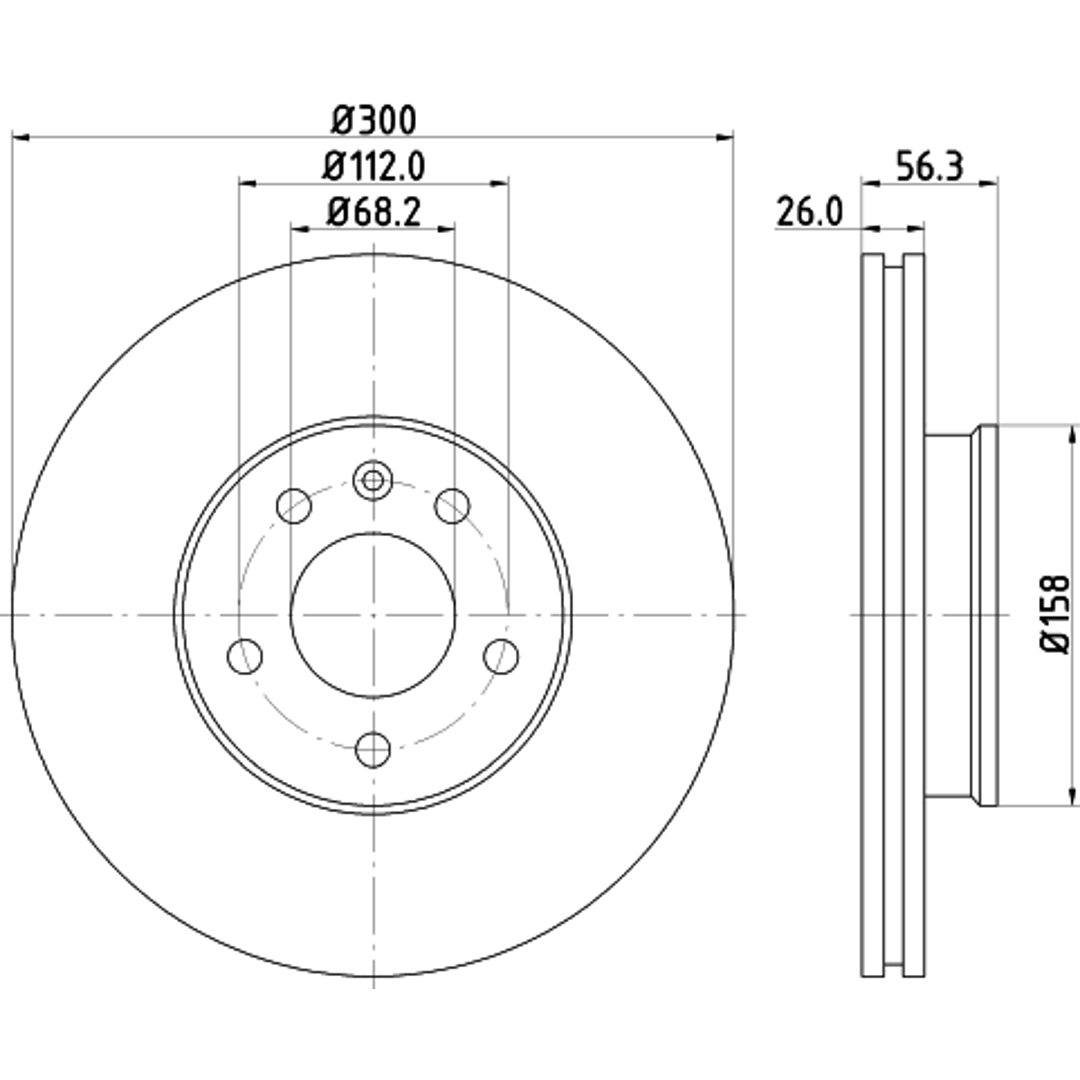 HELLA PAGID Tarcza hamulcowa PAGID 8DD355108-081